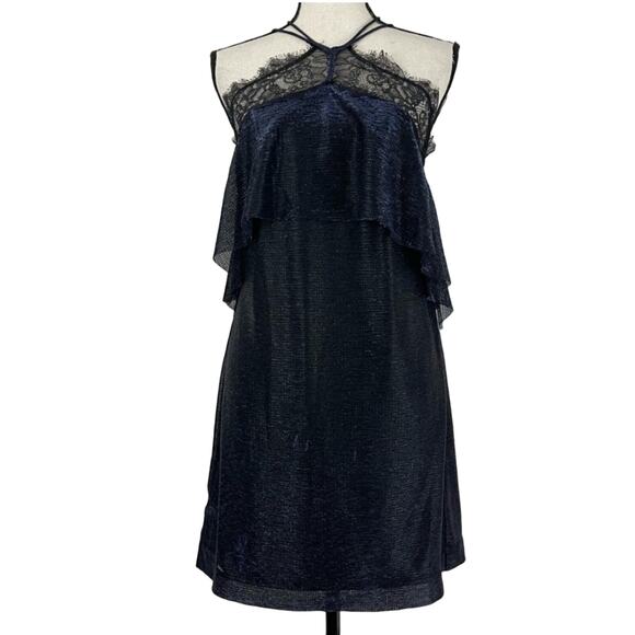 Free People Metallic Night Sky Lace Dress - Picture 2 of 12